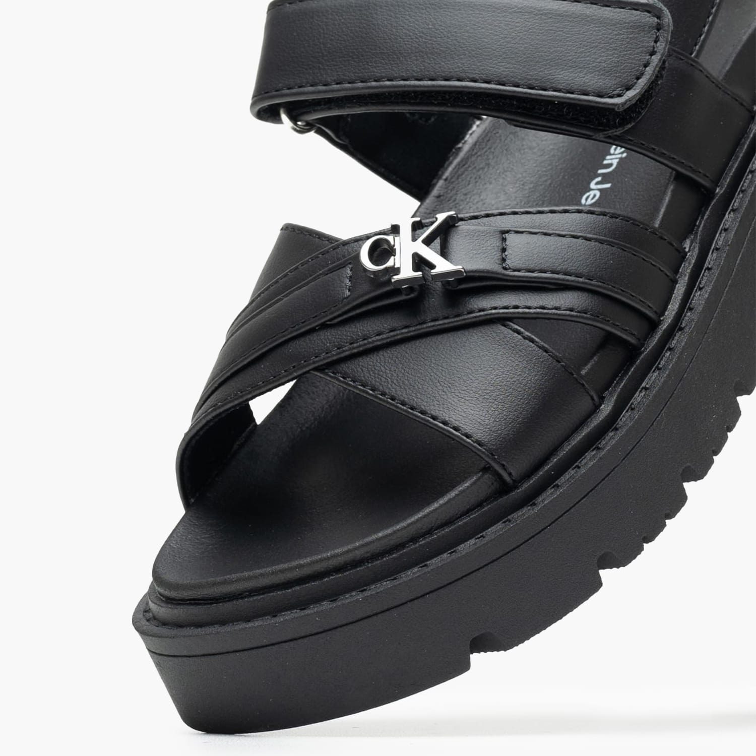 Παιδικές Σαγιονάρες & Πέδιλα Sandal.Vlc Μαύρο ECOleather Calvin Klein