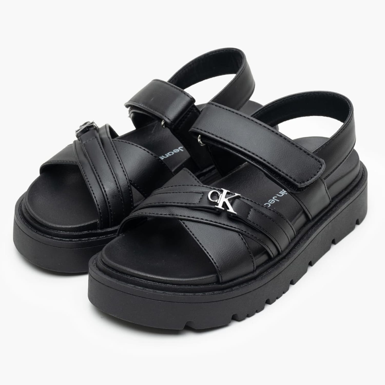 Kids Flip Flops & Sandals Sandal.Vlc Black ECOleather Calvin Klein Kids Flip Flops & Sandals Sandal.Vlc Black ECOleather Calvin Klein