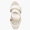Women Platforms High Sandal.Webbing Beige Fabric Calvin Klein Women Platforms High Sandal.Webbing Beige Fabric Calvin Klein