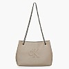 Γυναικείες Τσάντες Sculpted.Chain Μπεζ ECOleather Calvin Klein Γυναικείες Τσάντες Sculpted.Chain Μπεζ ECOleather Calvin Klein