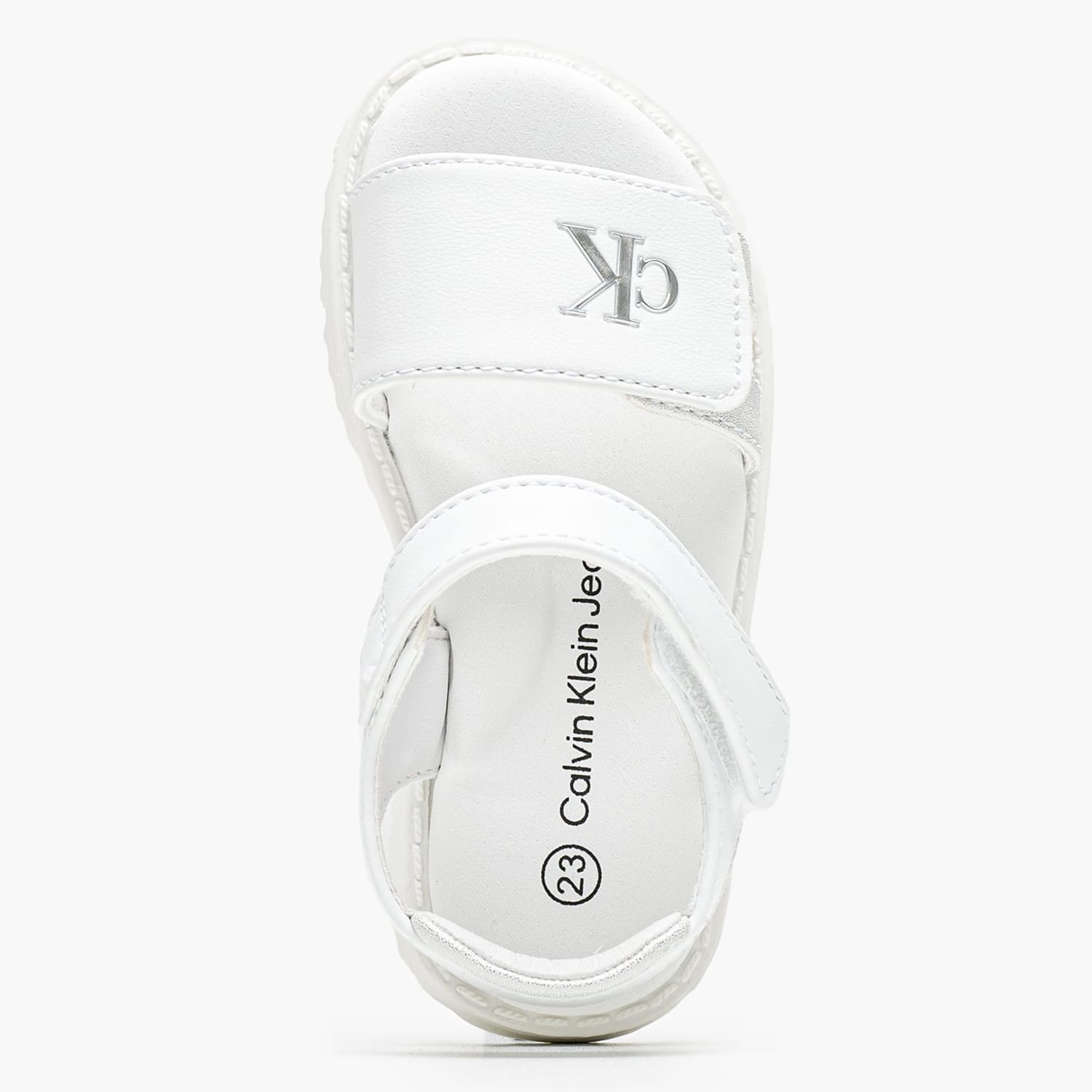 Kids Flip Flops & Sandals Silver.Sand White ECOleather Calvin Klein Kids Flip Flops & Sandals Silver.Sand White ECOleather Calvin Klein