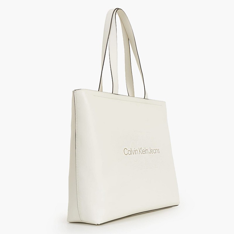 Γυναικείες Τσάντες Slim.Tote34 Μπεζ ECOleather Calvin Klein