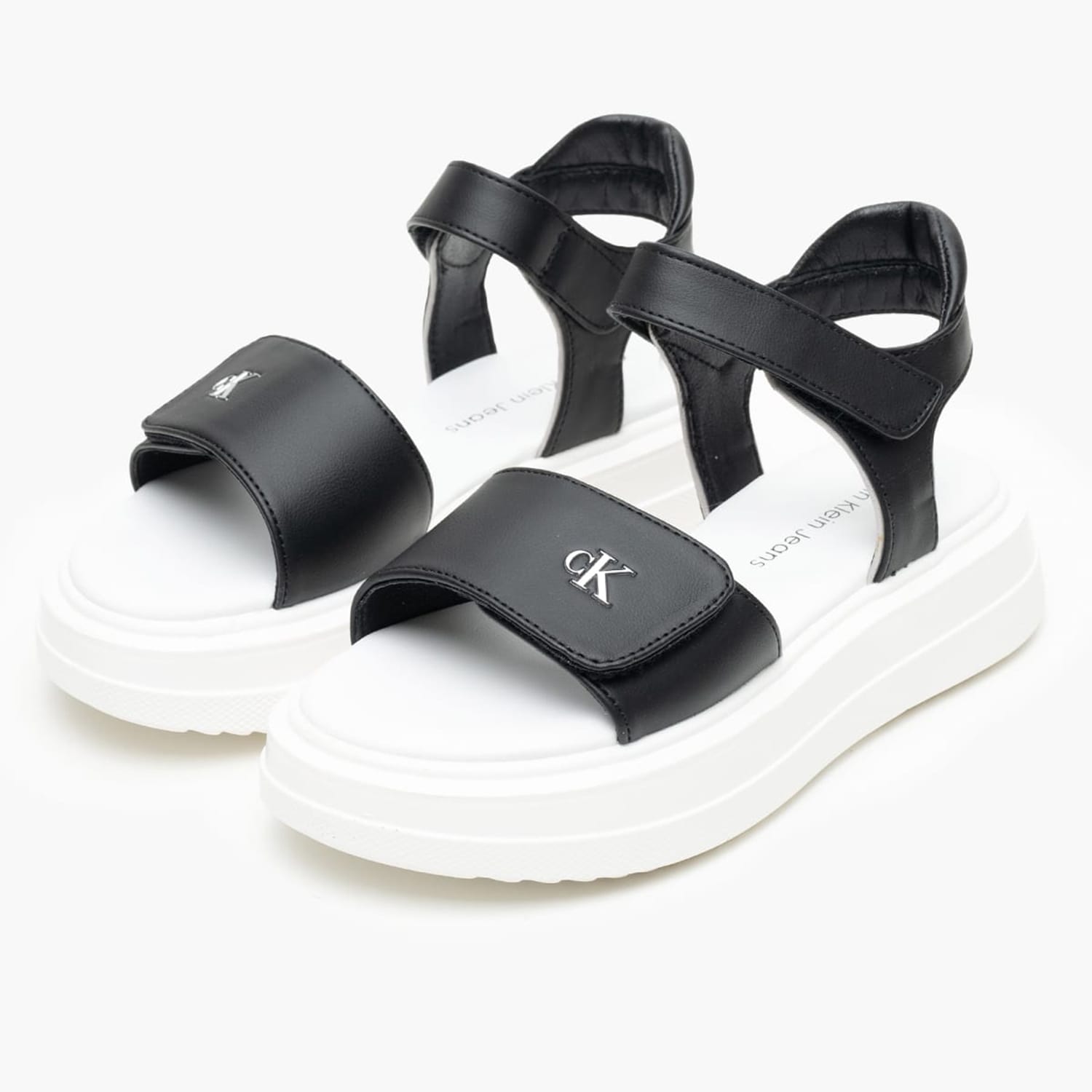 Παιδικές Σαγιονάρες & Πέδιλα Slv.Sandal Μαύρο ECOleather Calvin Klein Παιδικές Σαγιονάρες & Πέδιλα Slv.Sandal Μαύρο ECOleather Calvin Klein
