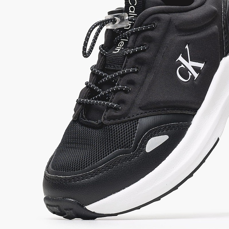 Παιδικά Παπούτσια Casual Sneaker.Up Μαύρο ECOleather-Ύφασμα Calvin Klein