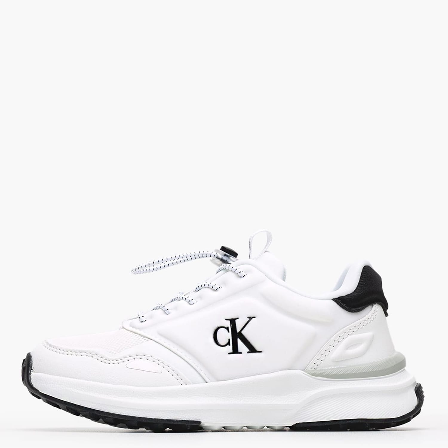Παιδικά Παπούτσια Casual Sneaker.Up Άσπρο ECOleather-Ύφασμα Calvin Klein
