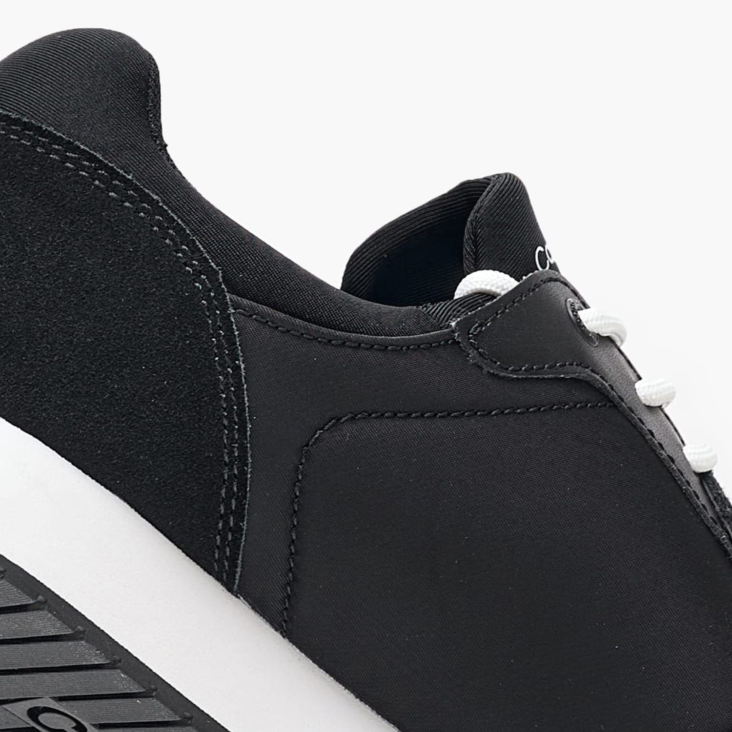 Men Casual Shoes Sock.Laceup Black Buckskin-Fabric Calvin Klein Men Casual Shoes Sock.Laceup Black Buckskin-Fabric Calvin Klein