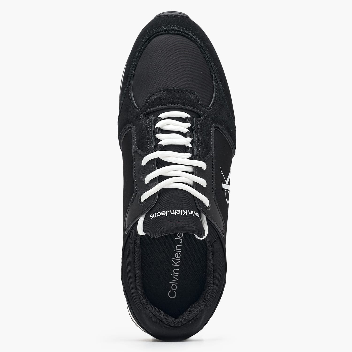 Men Casual Shoes Sock.Laceup Black Buckskin-Fabric Calvin Klein Men Casual Shoes Sock.Laceup Black Buckskin-Fabric Calvin Klein