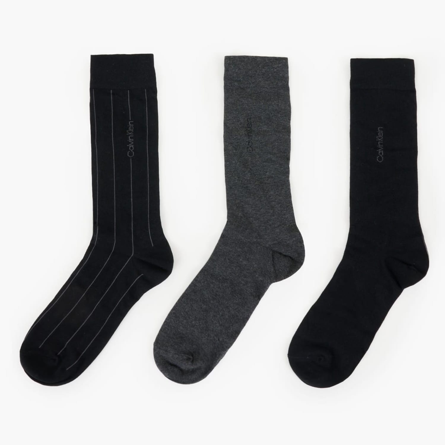 Ανδρικές Κάλτσες Stripe.3Giftbox Μαύρο Βαμβάκι Calvin Klein
