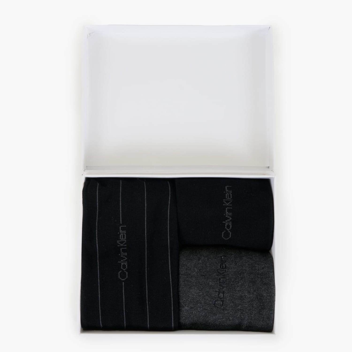 Ανδρικές Κάλτσες Stripe.3Giftbox Μαύρο Βαμβάκι Calvin Klein