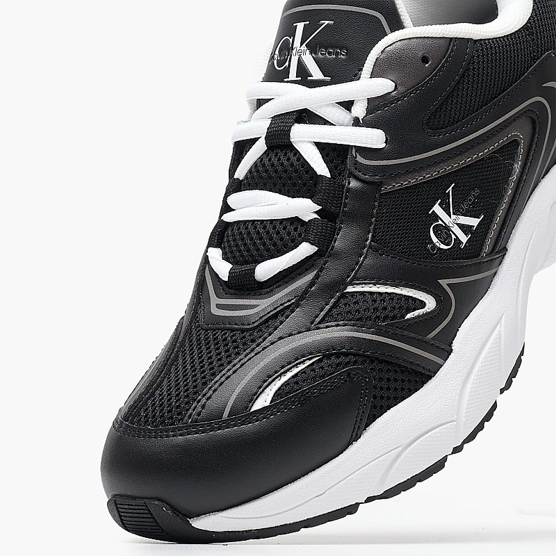 Women Casual Shoes Tennis.Mesh Black ECOleather-Fabric Calvin Klein