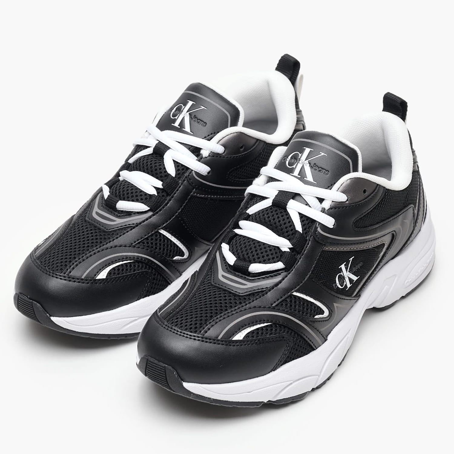 Women Casual Shoes Tennis.Mesh Black ECOleather-Fabric Calvin Klein Women Casual Shoes Tennis.Mesh Black ECOleather-Fabric Calvin Klein