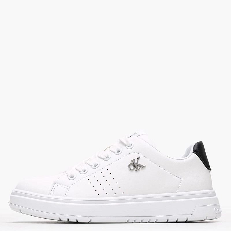 Παιδικά Παπούτσια Casual Up.Lowcut Άσπρο ECOleather-Ύφασμα Calvin Klein