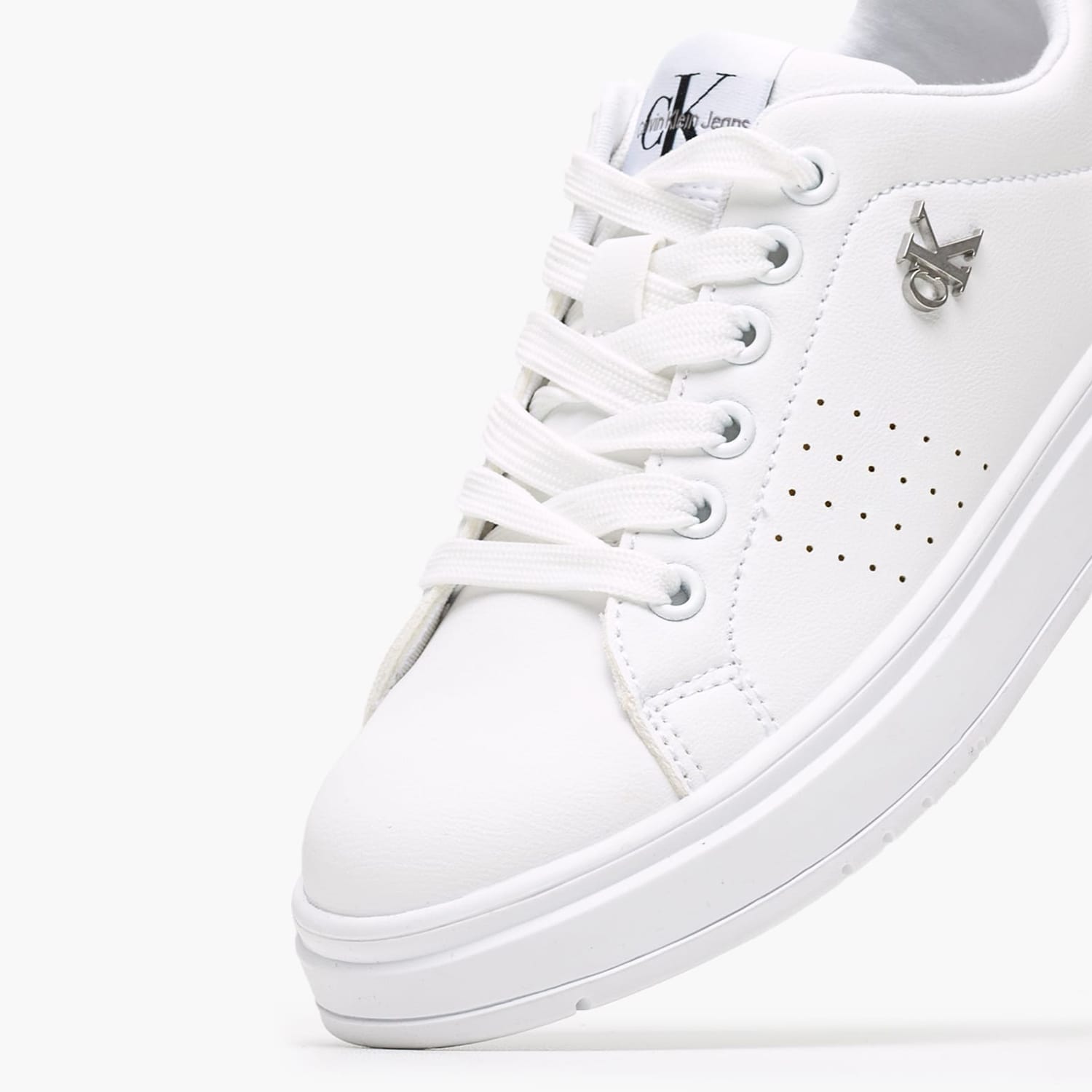 Παιδικά Παπούτσια Casual Up.Lowcut Άσπρο ECOleather-Ύφασμα Calvin Klein