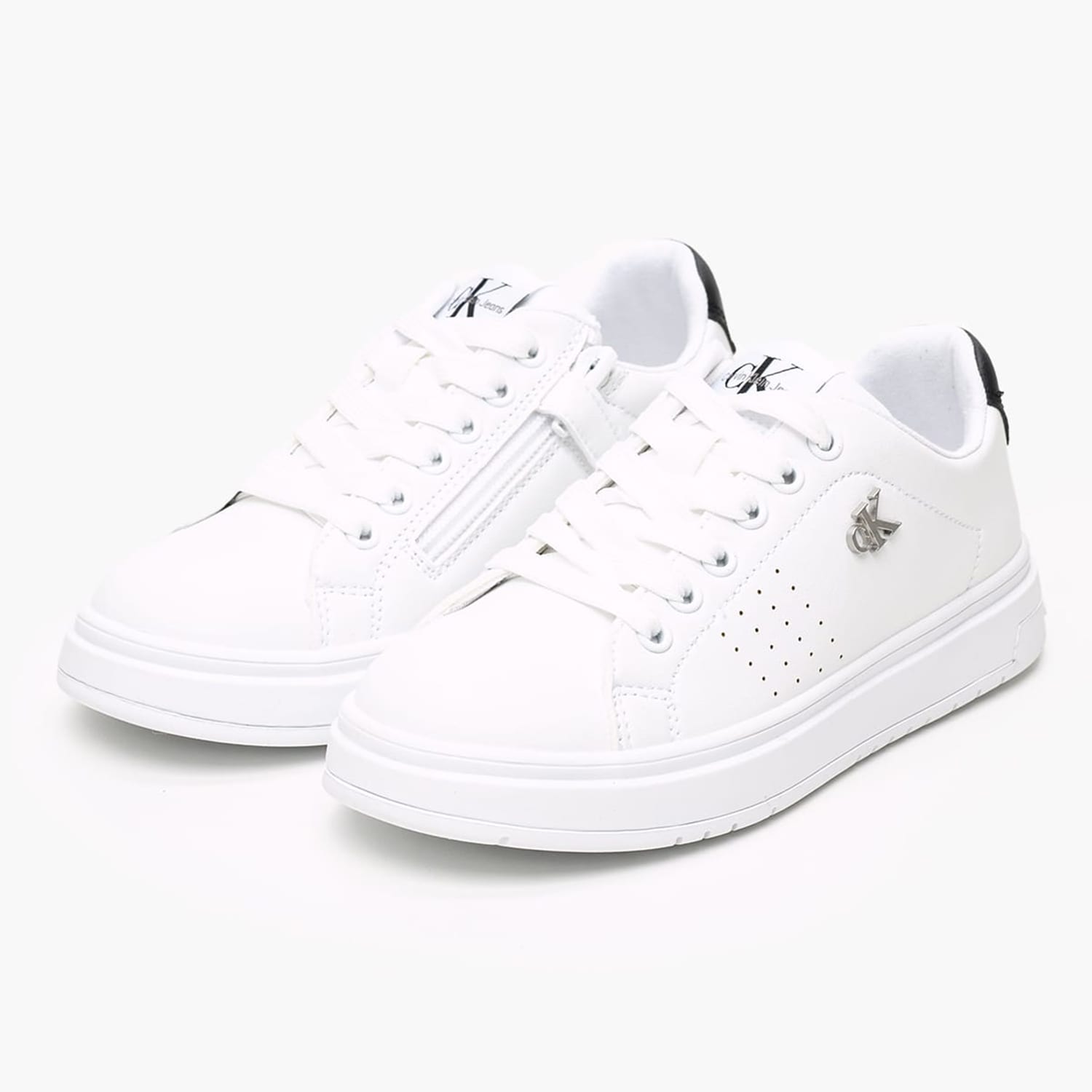 Παιδικά Παπούτσια Casual Up.Lowcut Άσπρο ECOleather-Ύφασμα Calvin Klein Παιδικά Παπούτσια Casual Up.Lowcut Άσπρο ECOleather-Ύφασμα Calvin Klein