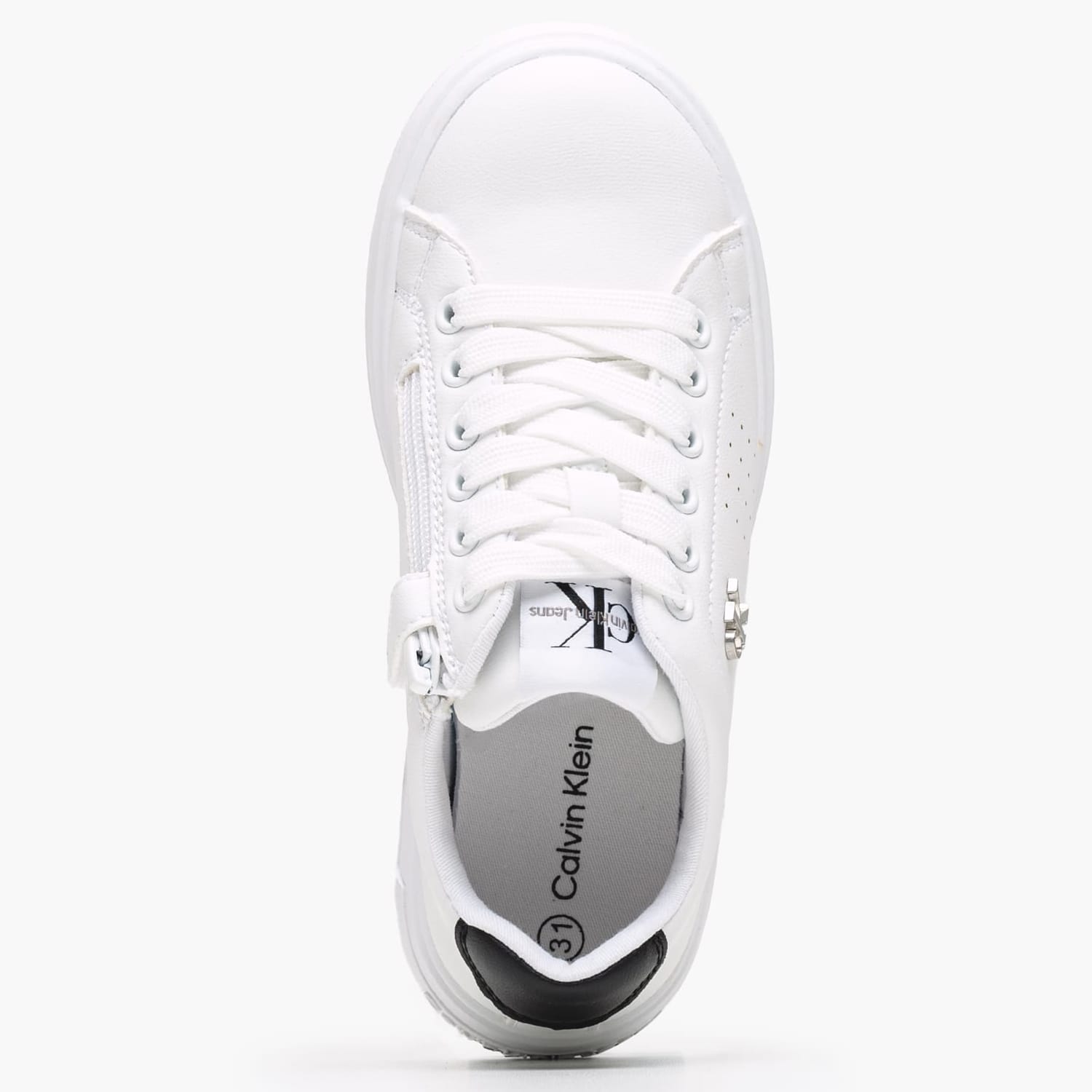 Παιδικά Παπούτσια Casual Up.Lowcut Άσπρο ECOleather-Ύφασμα Calvin Klein Παιδικά Παπούτσια Casual Up.Lowcut Άσπρο ECOleather-Ύφασμα Calvin Klein