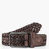 Ανδρικές Ζώνες Warmth.Braided Καφέ Δέρμα Καστόρι Calvin Klein
