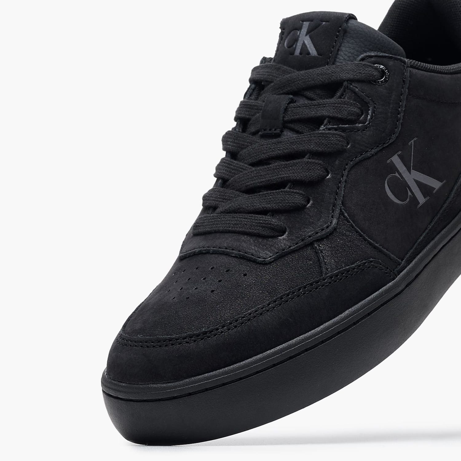Ανδρικά Παπούτσια Casual Wave.Cupsole Μαύρο Δέρμα Νούμπουκ Calvin Klein