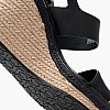 Γυναικείες Πλατφόρμες Ψηλές Wedge.Sand70 Μαύρο Δέρμα-Ύφασμα Calvin Klein