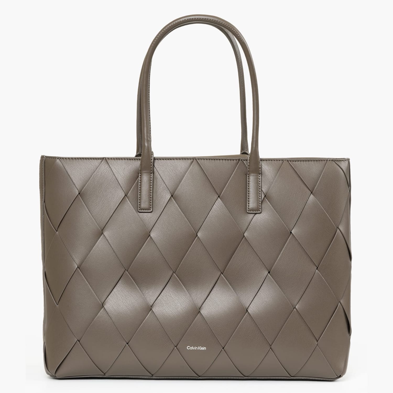 Γυναικείες Τσάντες Woven.Shopper Χακί ECOleather Calvin Klein
