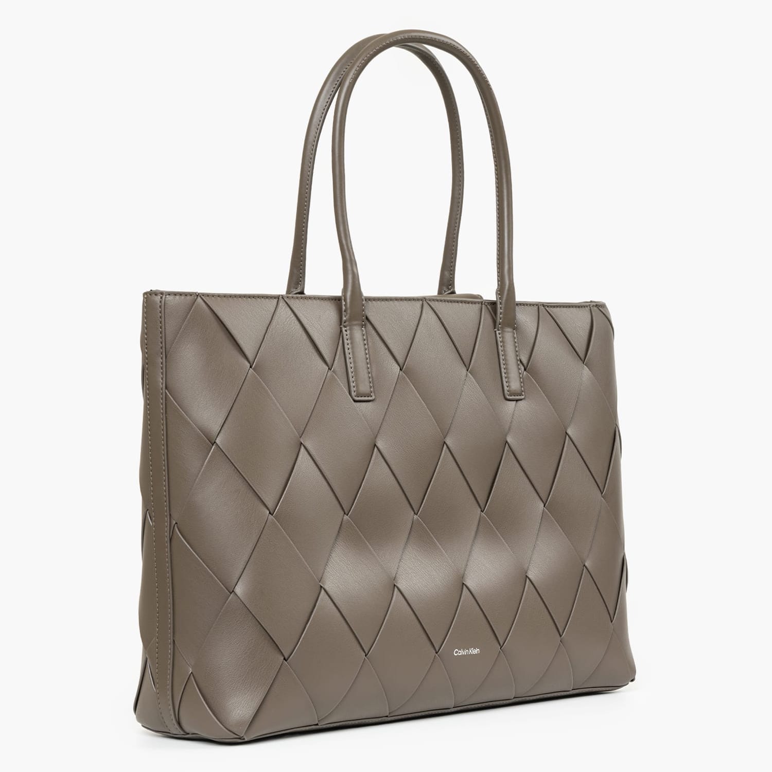 Γυναικείες Τσάντες Woven.Shopper Χακί ECOleather Calvin Klein
