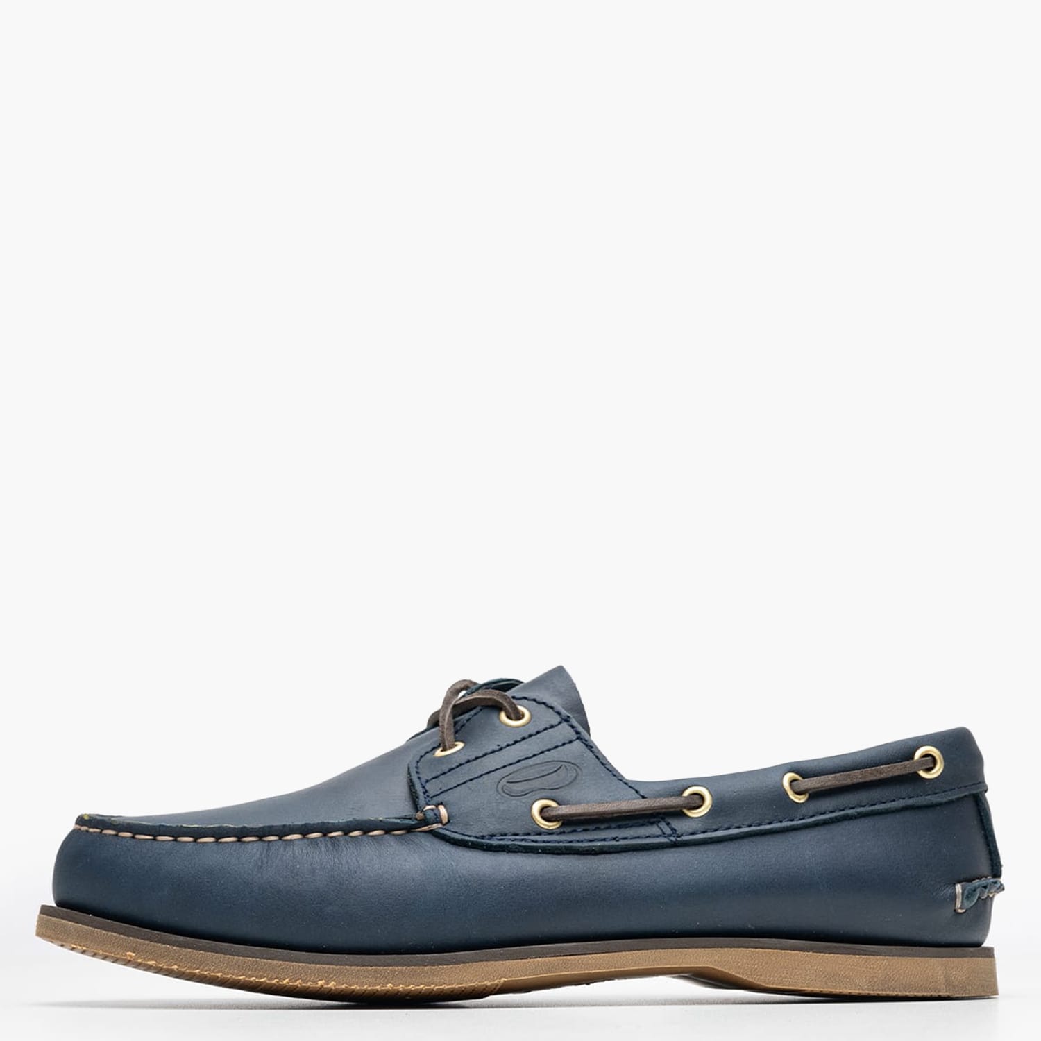 Men Sailing shoes C4 Blue Leather Sea and City