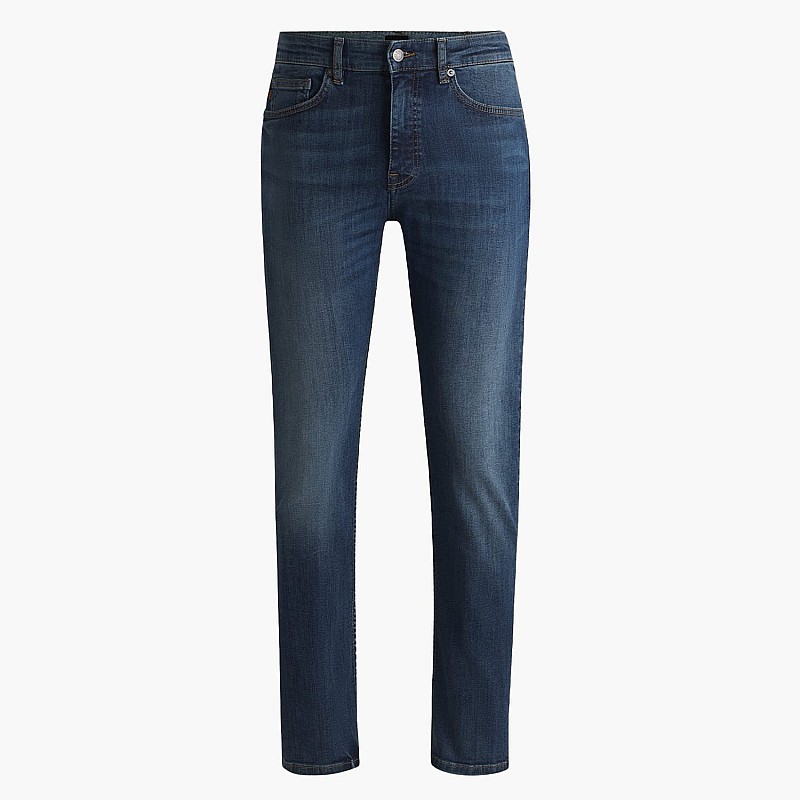 Men Pants Delaware.Bo.2 DarkBlue Cotton Boss