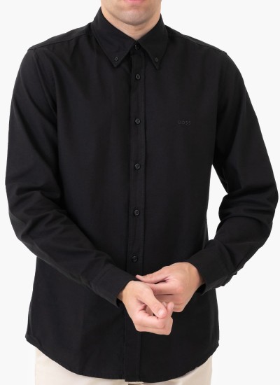 Ανδρικά Πουκάμισα Oxford.Shirt Μπλέ Ανοιχτό Βαμβάκι GANT