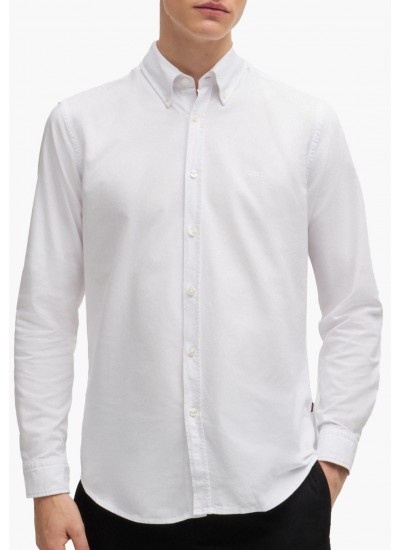 Ανδρικά Πουκάμισα Oxford.Shirt Μπλέ Ανοιχτό Βαμβάκι GANT