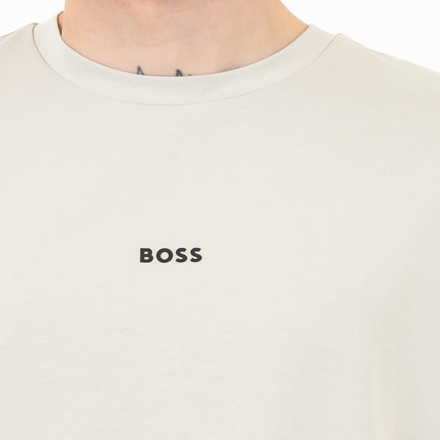 Ανδρικές Μπλούζες Tchup Μπεζ Βαμβάκι Boss Ανδρικές Μπλούζες Tchup Μπεζ Βαμβάκι Boss
