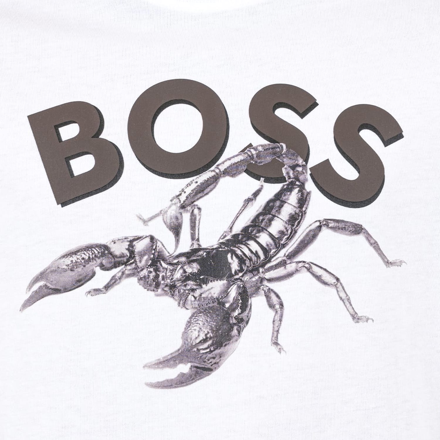 Ανδρικές Μπλούζες Te.Bossfish Άσπρο Βαμβάκι Boss Ανδρικές Μπλούζες Te.Bossfish Άσπρο Βαμβάκι Boss