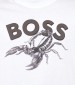 Ανδρικές Μπλούζες Te.Bossfish Άσπρο Βαμβάκι Boss Ανδρικές Μπλούζες Te.Bossfish Άσπρο Βαμβάκι Boss