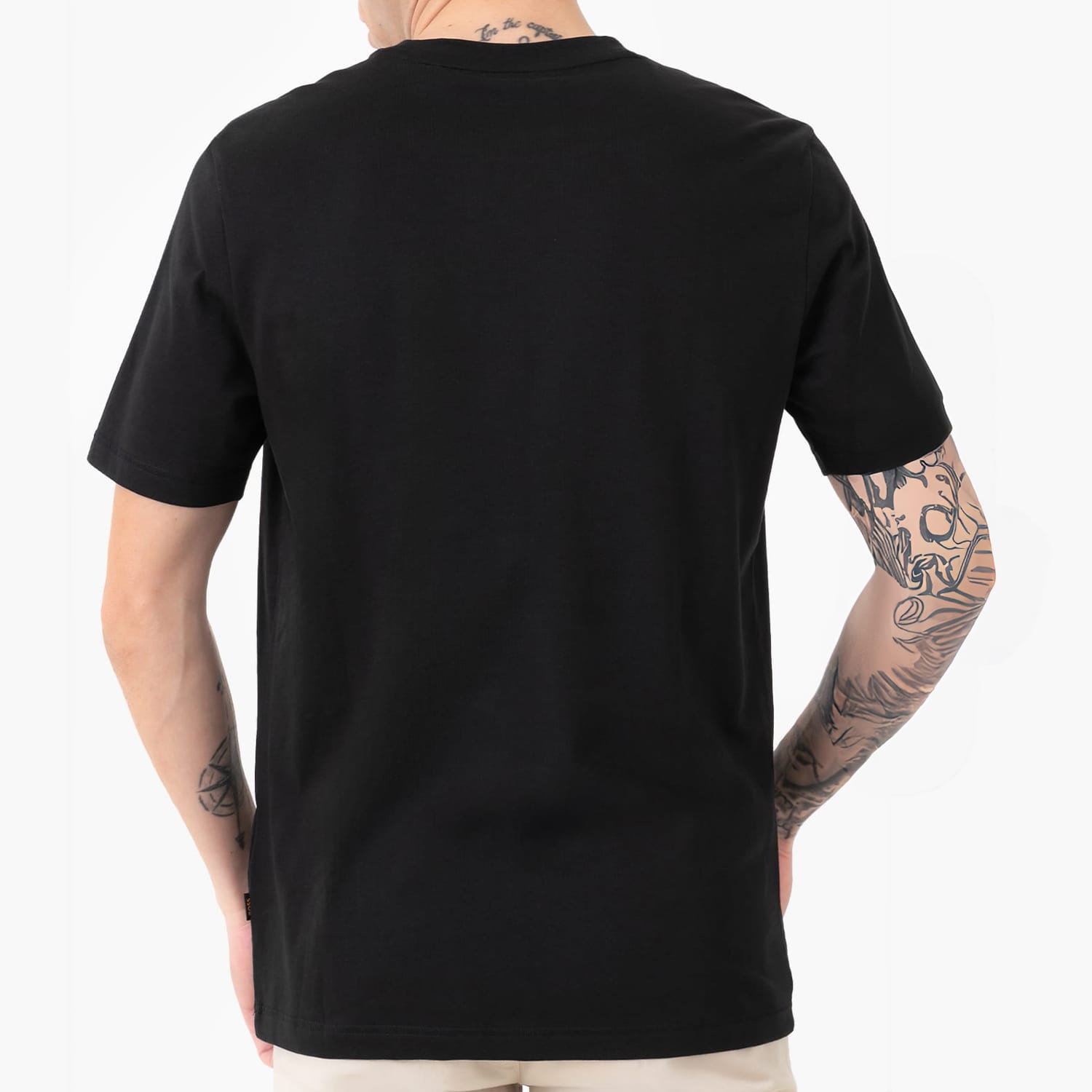 Men T-Shirts Te.Lgotexture Black Cotton Boss Men T-Shirts Te.Lgotexture Black Cotton Boss