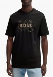 Ανδρικές Μπλούζες Te.Lgspace Μαύρο Βαμβάκι Boss