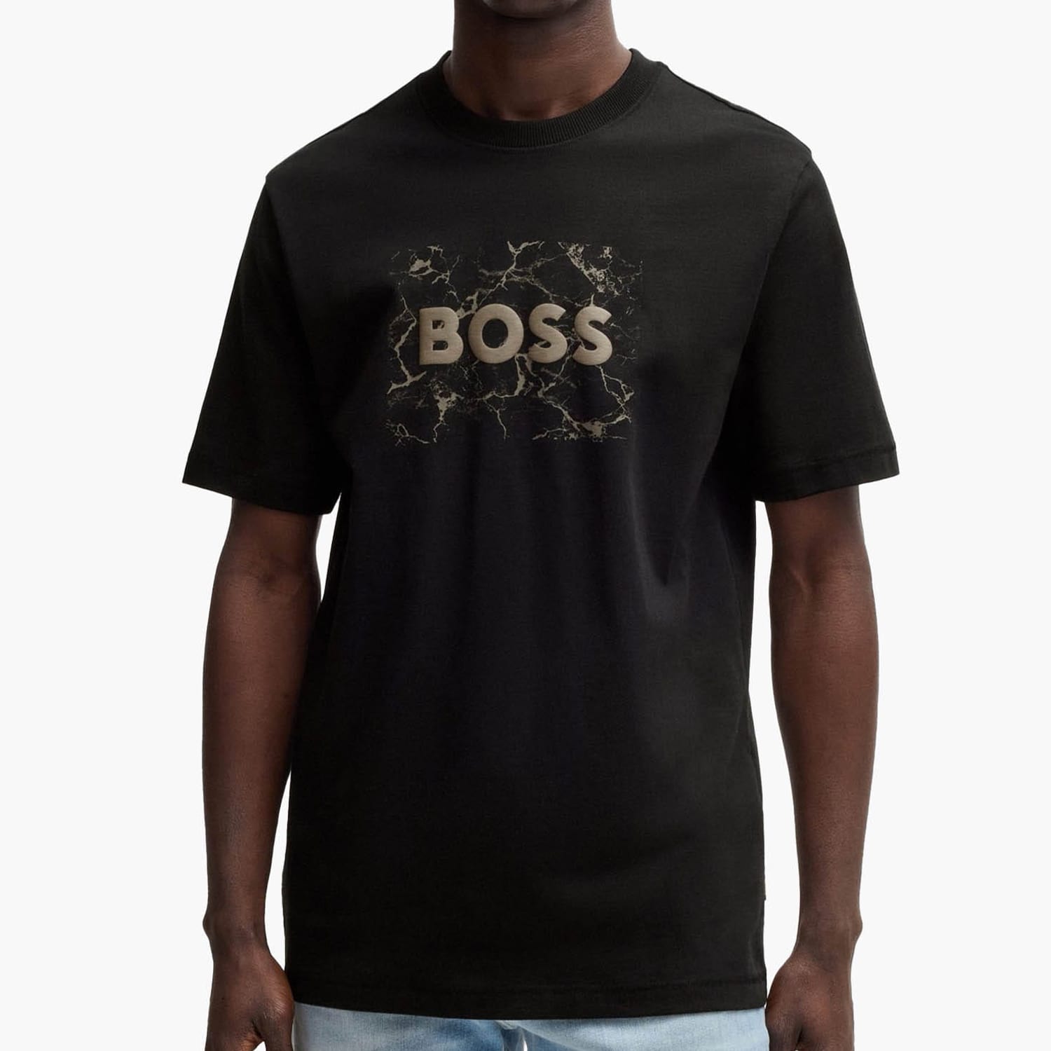 Ανδρικές Μπλούζες Te.Lgspace Μαύρο Βαμβάκι Boss