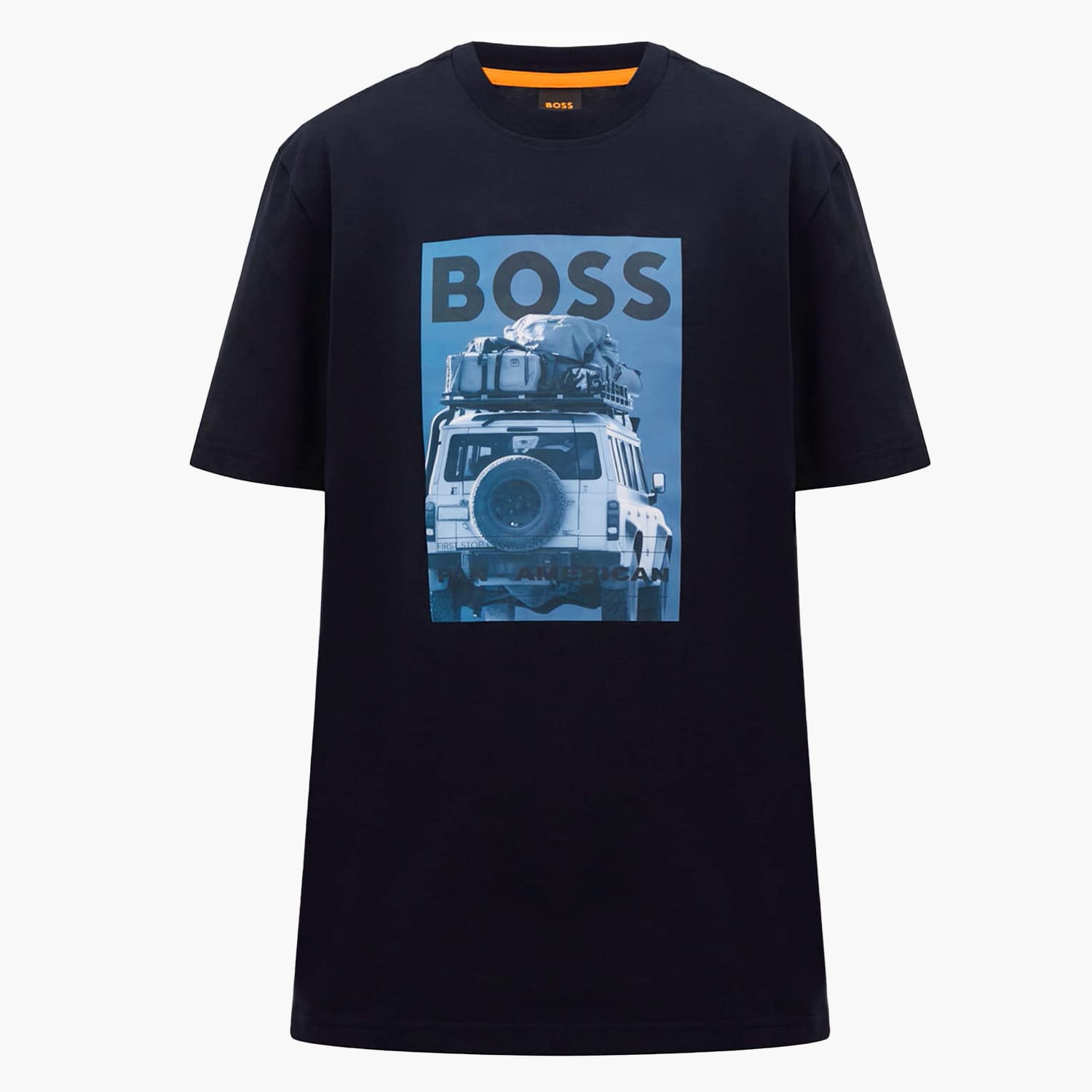 Ανδρικές Μπλούζες Te.Mextour Σκούρο Μπλε Βαμβάκι Boss