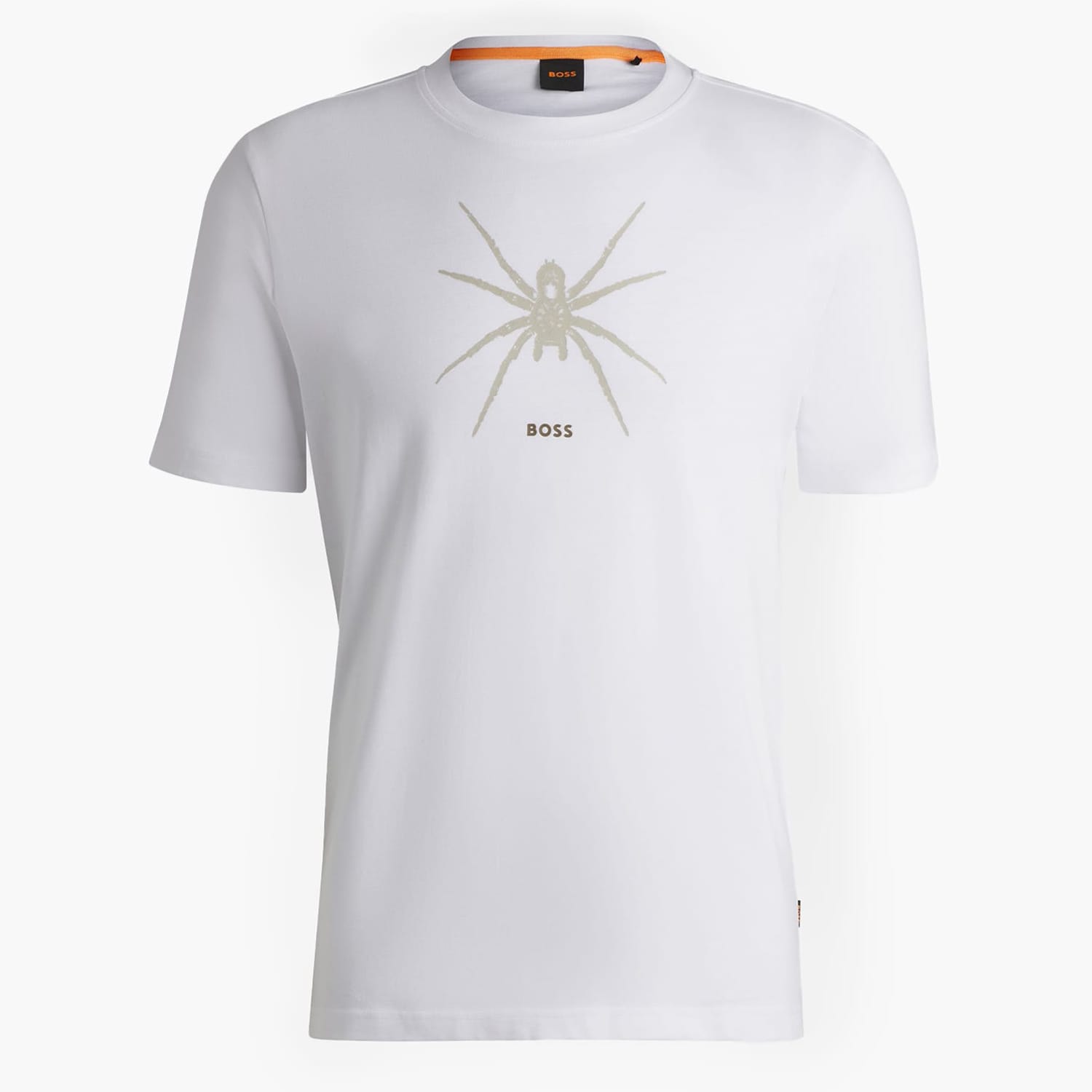 Ανδρικές Μπλούζες Te.Spiderbat.S Άσπρο Βαμβάκι Boss