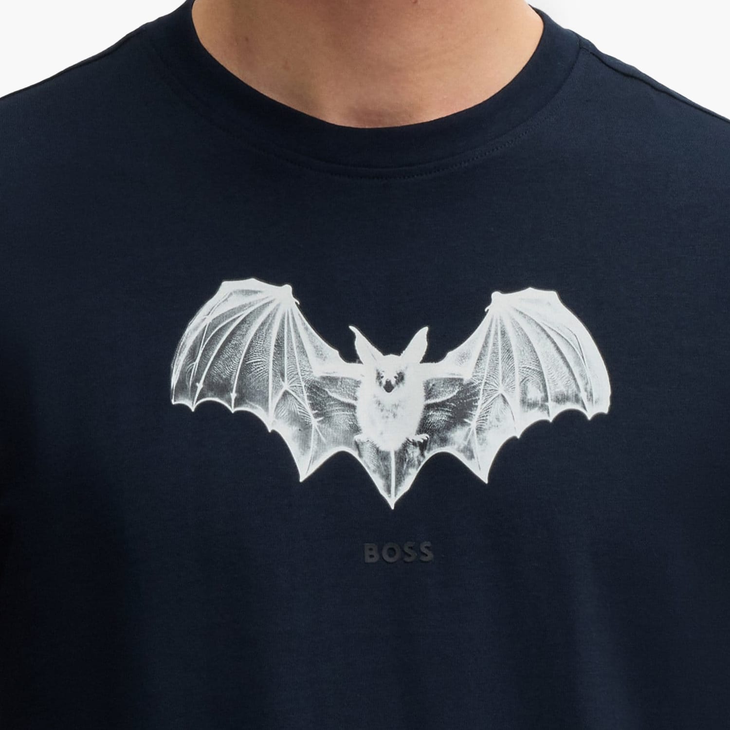 Ανδρικές Μπλούζες Te.Spiderbat Σκούρο Μπλε Βαμβάκι Boss Ανδρικές Μπλούζες Te.Spiderbat Σκούρο Μπλε Βαμβάκι Boss