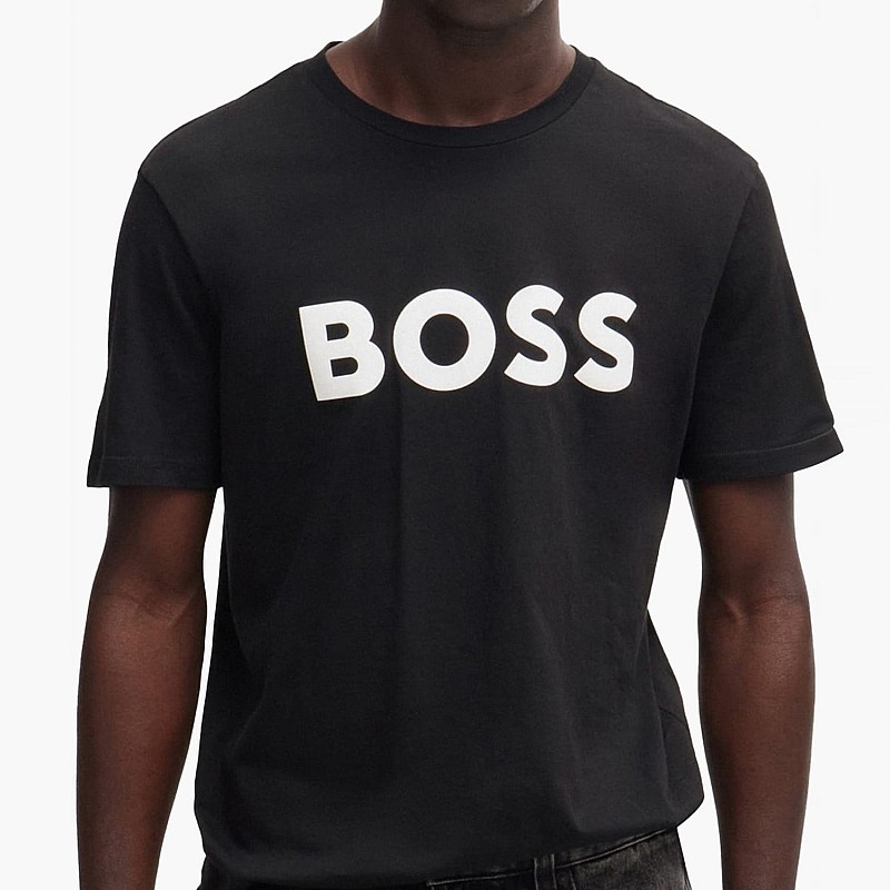 Ανδρικές Μπλούζες Thinking.1B Μαύρο Βαμβάκι Boss