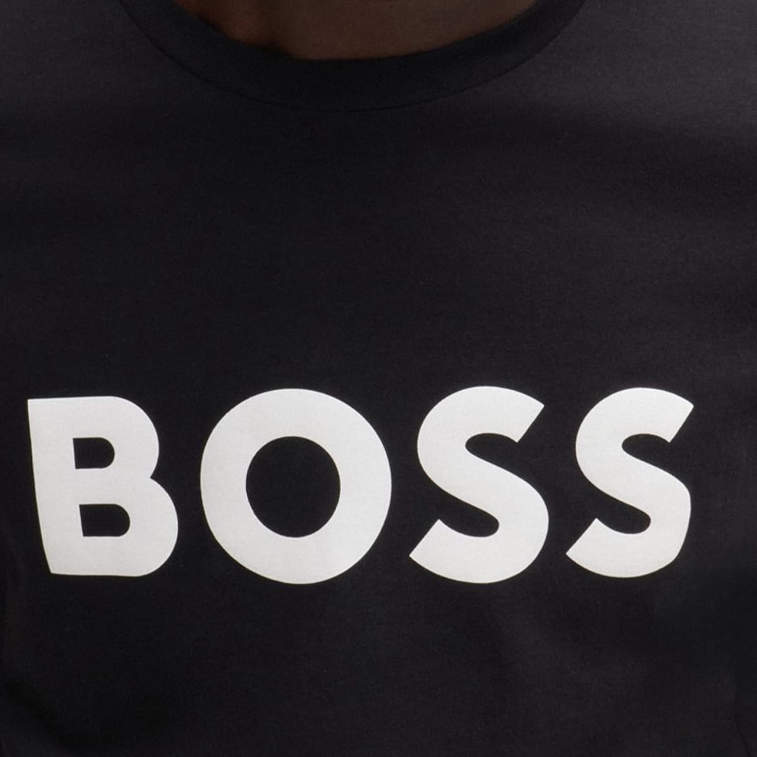 Ανδρικές Μπλούζες Thinking.1B Μαύρο Βαμβάκι Boss Ανδρικές Μπλούζες Thinking.1B Μαύρο Βαμβάκι Boss