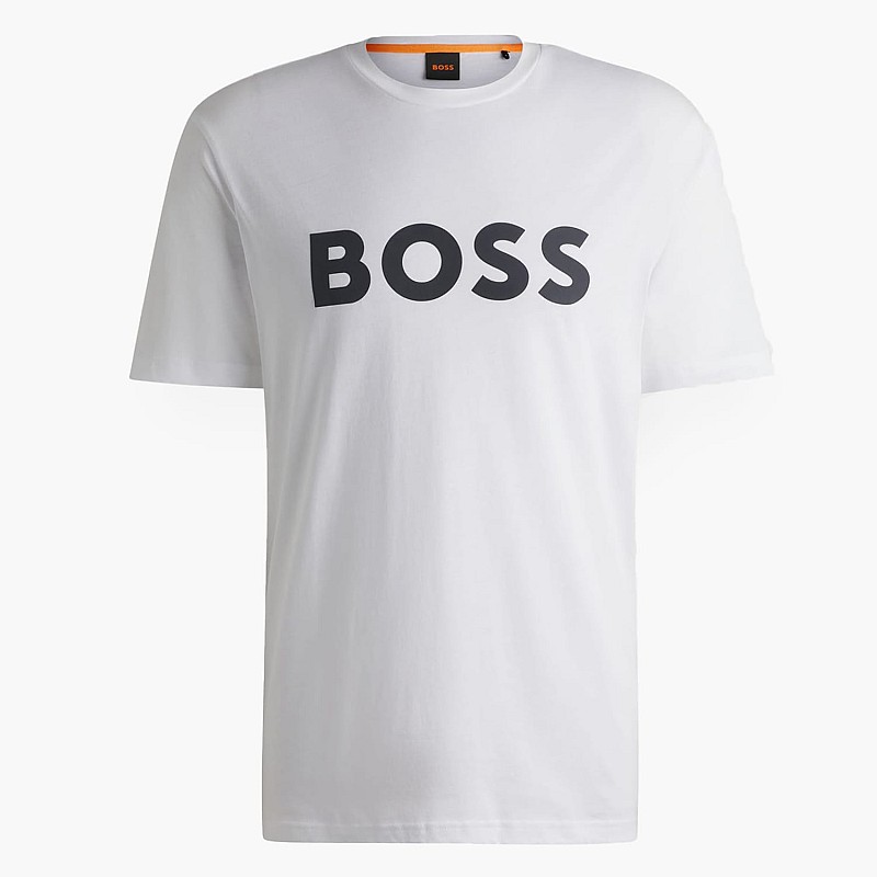 Ανδρικές Μπλούζες Thinking.1B Άσπρο Βαμβάκι Boss