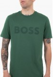 Ανδρικές Μπλούζες Thinking.1B Πράσινο Βαμβάκι Boss