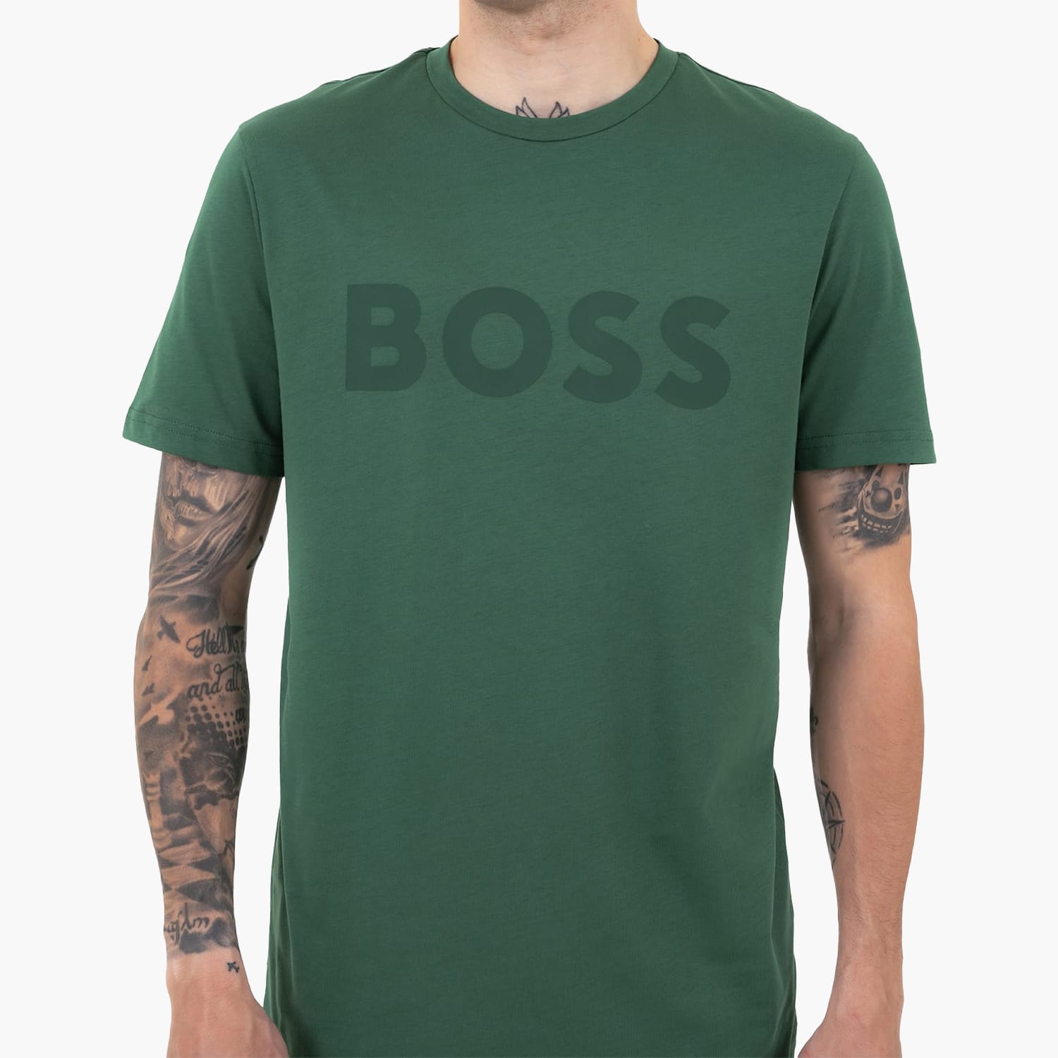 Ανδρικές Μπλούζες Thinking.1B Πράσινο Βαμβάκι Boss