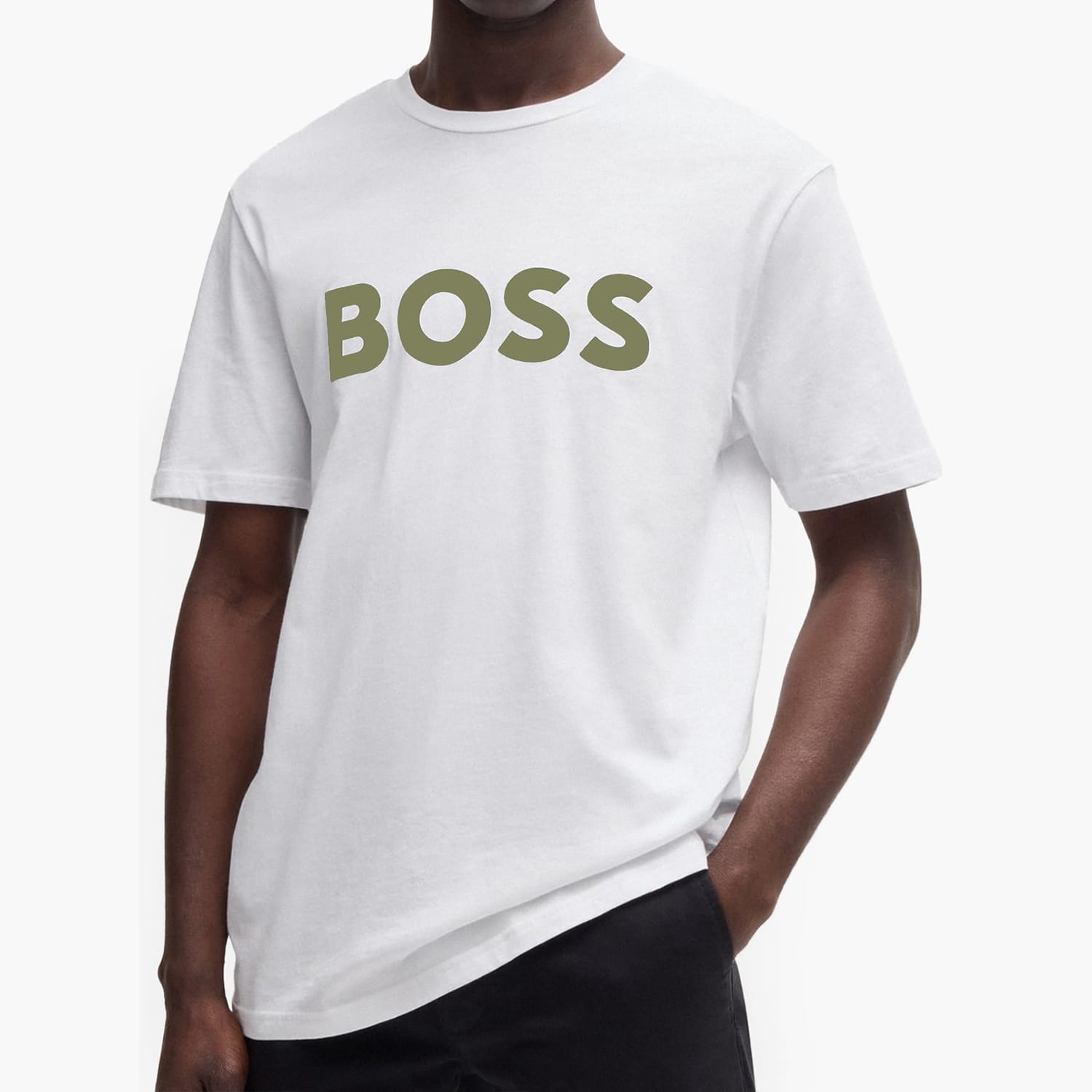 Ανδρικές Μπλούζες Thinking.1G Άσπρο Βαμβάκι Boss
