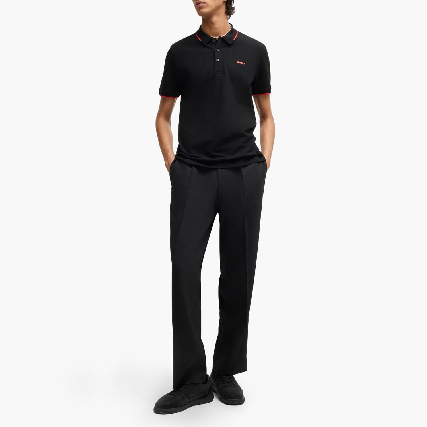 Men T-Shirts Dinoso222 Black Cotton Hugo Men T-Shirts Dinoso222 Black Cotton Hugo