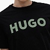 Ανδρικές Μπλούζες Dulivio Μαύρο Βαμβάκι Hugo