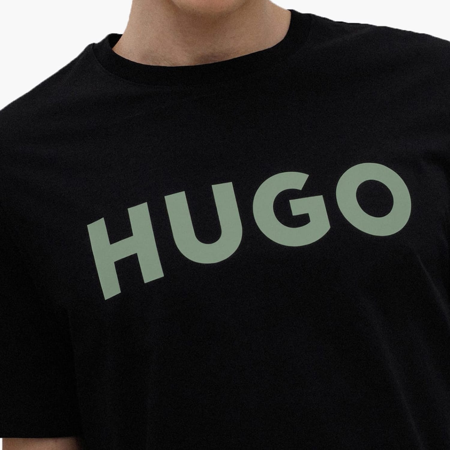 Ανδρικές Μπλούζες Dulivio Μαύρο Βαμβάκι Hugo