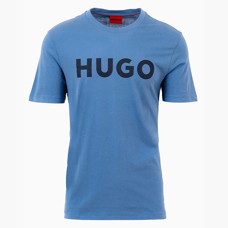Ανδρικές Μπλούζες Dulivio Μπλε Βαμβάκι Hugo