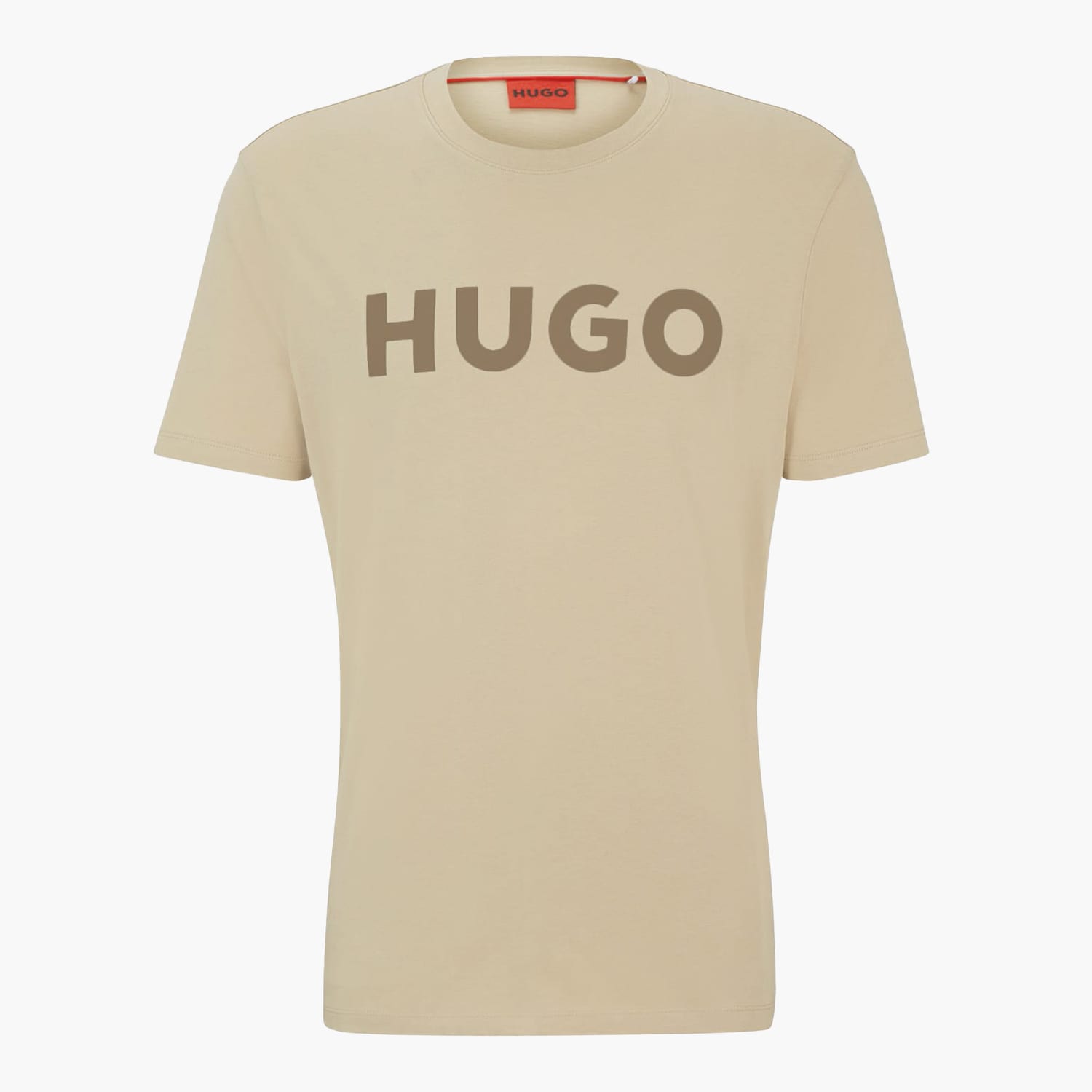 Ανδρικές Μπλούζες Dulivio Μπεζ Βαμβάκι Hugo