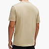 Men T-Shirts Dulivio Beige Cotton Hugo Men T-Shirts Dulivio Beige Cotton Hugo