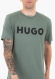 Ανδρικές Μπλούζες Dulivio Πράσινο Βαμβάκι Hugo